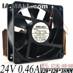 NMB 4712KL-05W-B40 DC 24V 0.48A 3100RPM cooling fan