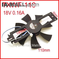DC BRUSHLESS FAN TXWF-110 18V 0.16A  Induction Cooker Cooling Fan 2Pin