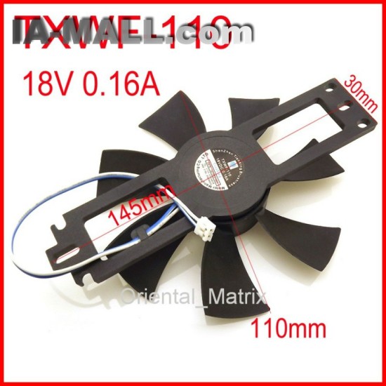 DC BRUSHLESS FAN TXWF-110 18V 0.16A  Induction Cooker Cooling Fan 2Pin