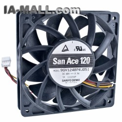 Sanyo 9GV1248P4J051 DC48V 0.50A 4-wire double ball bearing server fan