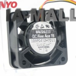 Sanyo 109P0412H7D11 40*40*15mm DC12V 0.13A TV set axial cooling fan