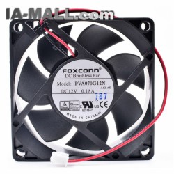 Foxconn PVA070G12N DC12V 0.18A chassis power supply cooling fan