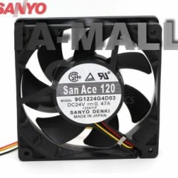 SANYO 9G1224G4D03 12025 24V 120mm 12CM 0.47A 3P axial cooling fan