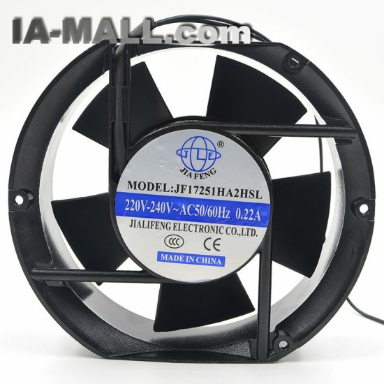 JF17251HA2HSL  AC 220V 50/60Hz  0.22A 170*170*51 fans