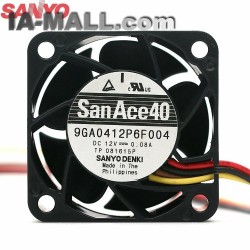 Sanyo 9GA0412P6F004 12V 0.08A  server cooling fan