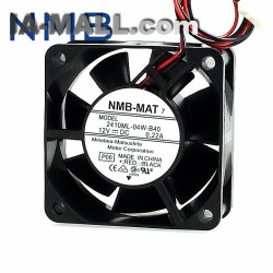 NMB 2410ML-04W-B40  6CM 12V 0.22A two-wire double ball bearing fan
