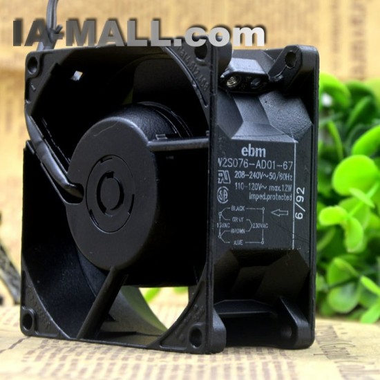 EBMPAPST W2S076-AD01-67 8CM 8-240V/110-1V server inverter AC axial Cooling fan