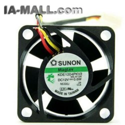 SUNON KDE1204PKV2 DC12V 0.6W 3-wires Mute cooling fan