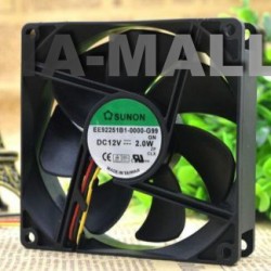 SUNON EE92251B1-0000-G99 92*92*25mm  DC12V 2.0W 3-wire cooling fan