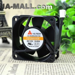 Y.S.TECH FD126025EB 12v 0.42A double ball bearing fan