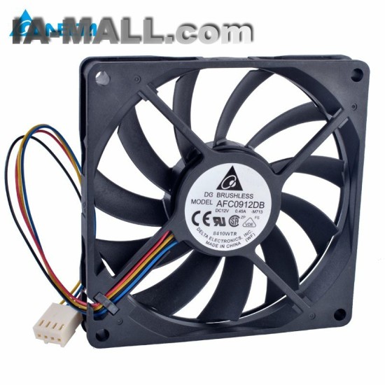 DELTA AFC0912DB DC12V 0.45A Double ball bearing 4 wire fan