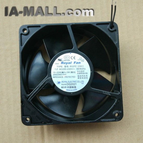 Royal Fan R127C [C01] 200-230V waterproof aluminum box cooling fan