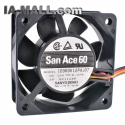 Sanyo 109R0612P4J07 12V 0.47A Double ball bearing cooling fan