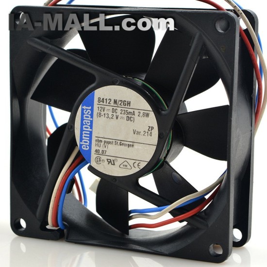 EBM PAPST 8412N/2GH   12V    2W  170mA  fan