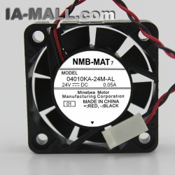 NMB-MAT7 04010KA-24M-AL 24V 0.05A 3-wire 4CM cooling fan