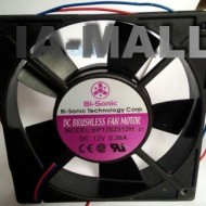 Bi-Sonic  BP12512H 12V 0.38A Double Ball Switch Fan