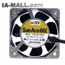 109L0612S407 San Ace60L DC12V 0.17A SANYO DENKI cooing fan