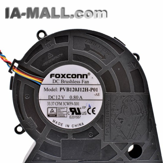 120J12H-P01 FOXCONN DC12V 0.80A turbine blower fan