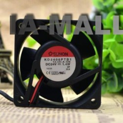 SUNON KD2406PTB1 DC24V 1.4W 2-wire inverter server Cooling fan