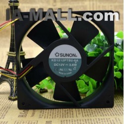 SUNON KD1212PTB2-6A 12V 3.6W 3-wire inverter cooling fan