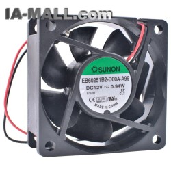 SUNON EB60251B2-D00A-A99 DC12V 0.94W 2pin cooling fan