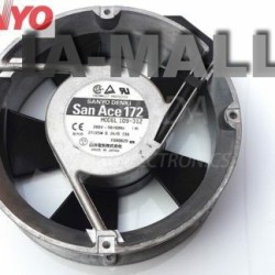 SANYO 109-312 AC 200V 27/25W 17050 17cm cabinet server inverter computer pc case cooling fans