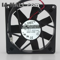 ADDA AD0812HB-D70 DC12V 0.18A Ball Cooling Fan