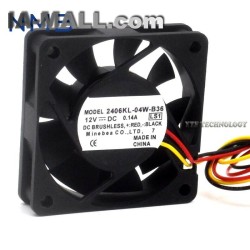 NMB 2406KL-04W-B36  12V 0.14A dual ball bearing cooling fan