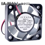 ICFAN F4010GB-12RCV DC12V 0.13A high temperature resistant cooling fan