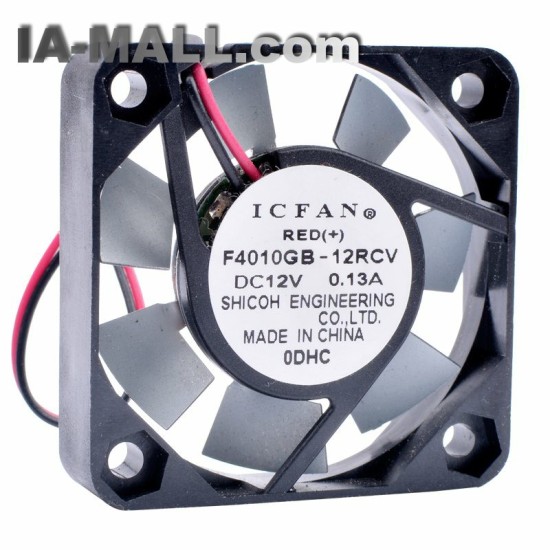 ICFAN F4010GB-12RCV DC12V 0.13A high temperature resistant cooling fan