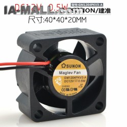 Sunon GM1204PKV3-A DC 12V 0.5W 3Wire server inverter axial Cooling Fan