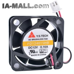 Y.S.TECH FD124015HB 12V 0.16A Double ball bearing cooling fan
