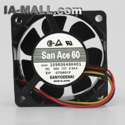 SANYODENKI 109R0648H401 DC 48V 0.04A cooling fan