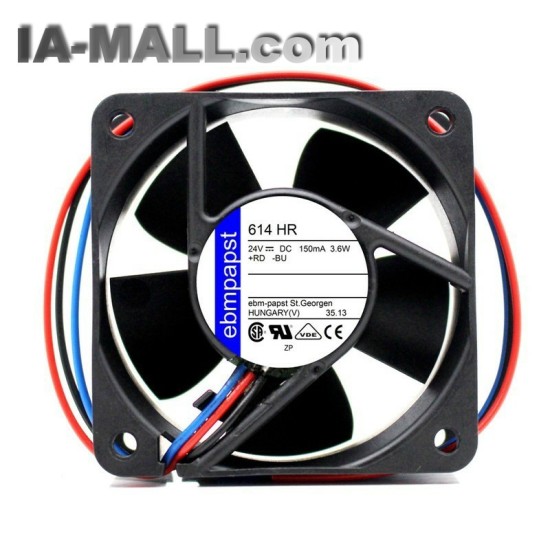 Ebmpapst 614 HR DC24V 3.6W 3Lines 6cm Server cooling Fan