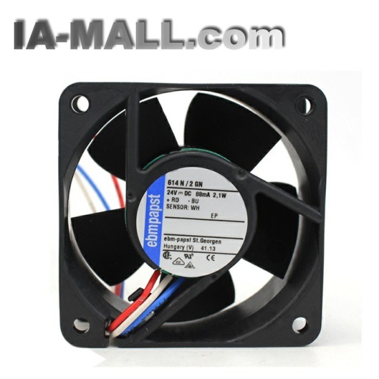 ebmpapst 614N/2GN 24V 88mA 2.1W 6cm axial cooling fan
