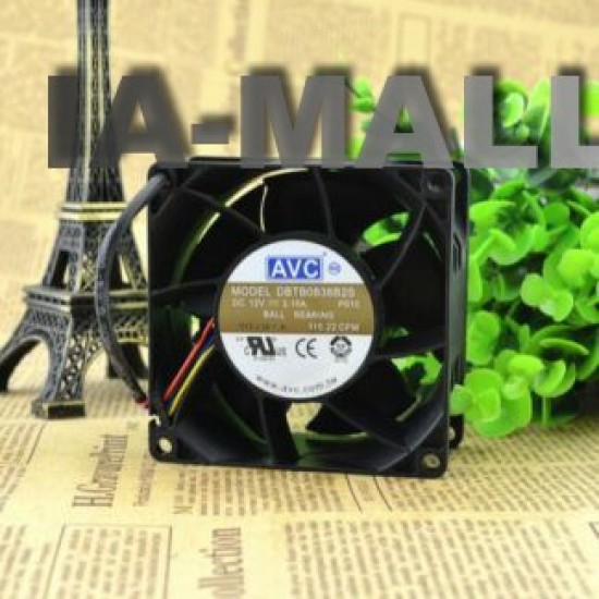 AVC DBTB0838B2S 80*80*38 12V 2.10A PWM four line temperature control high speed air fan