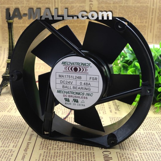 MECHATRONICS MA1751L24B  DC24V 0.48A  2-Wire Server Cooling  Fan