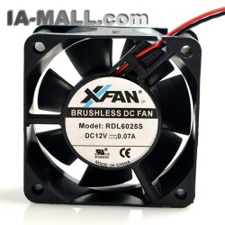 XFAN RDL6025S DC12V 0.07A 6CM  2Line silent Cooling Fan
