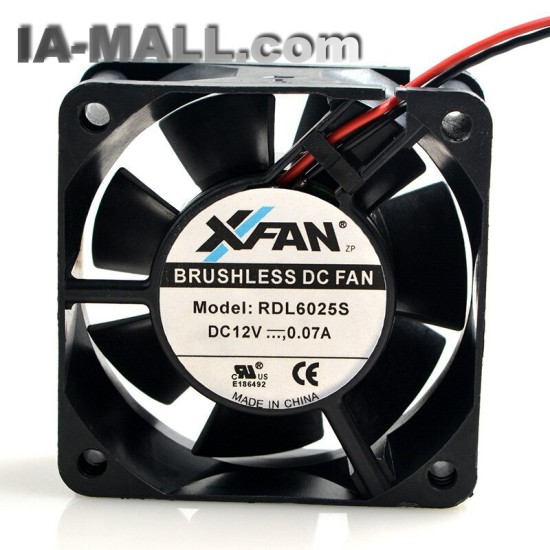 XFAN RDL6025S DC12V 0.07A 6CM  2Line silent Cooling Fan