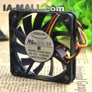 EVERFLOW R126010BU 60x60x10mm 12V 0.35A 3Pin Computer CPU Cooler Cooling Fan
