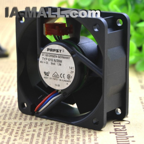 EBM PAPST 618N/39M 48V 38mA 1.9W  Inverter Cooling Fan