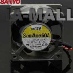 SANYO 109L0612S403 60mm DC12V metal frame server inverter axial cooling fans