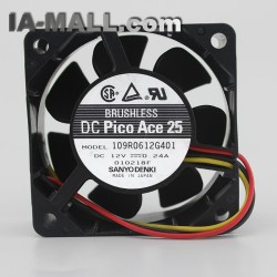 Sanyo 109R0612G401 12V 0.24A Double Ball fan