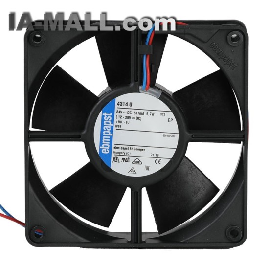 4314U ebmpapst DC24V 237mA 5.7W axial fan