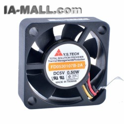 Y.S.TECH FD0530107B-2A 3cm 30mm fan 5V 0.50W Double ball bearing micro cooling device fan