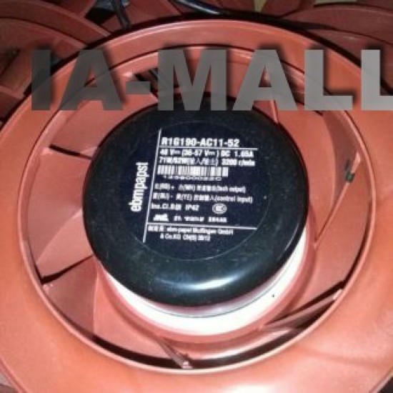 papst R1G190-AC11-52 DC48V 1.65A 3200RPM IP42 Blower