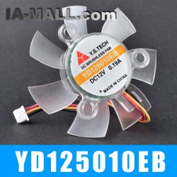 Y.S.TECH YD125010EB 12V 0.19A 3pin graphics cooling fan