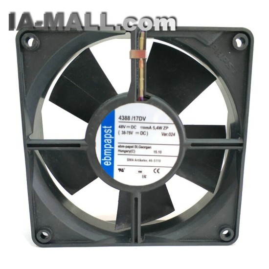 EBM Papst 4388/17DV 48V 110mA 5.4W cooling fan