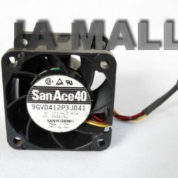 Sanyo 9GV0412P3J041 12V 0.6A server winds of dual ball bearing cooling fan