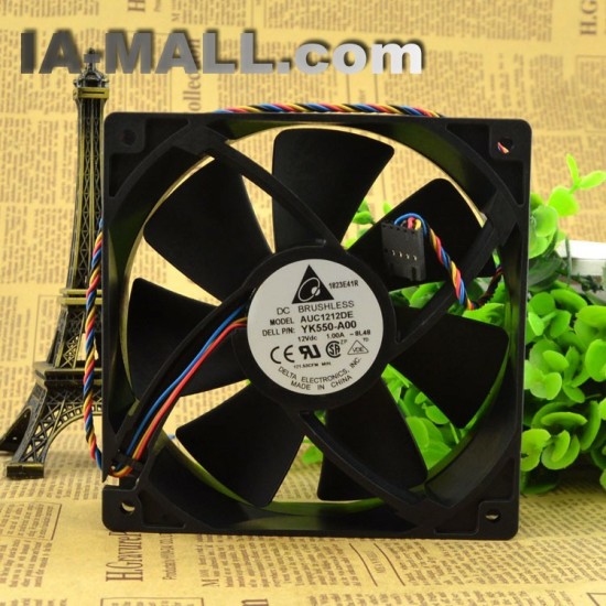 Delta AUC1212DE YK550-A00 DC12V 4wire Cooling fan